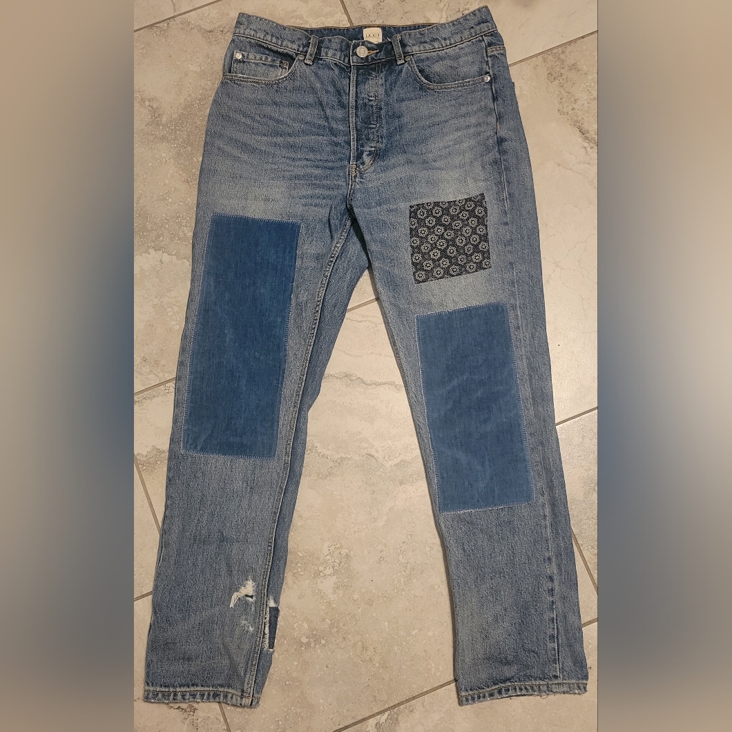 Rebecca Taylor La Vie Patchwork Jeans Sz 27